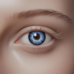 Brilliant Blue Colored Contact Lenses – Glamji LuxeShine (1-Year)