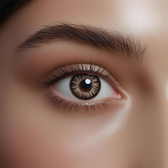 Brown Colored Contact Lenses – Glamji LuxeShine (1-Year)