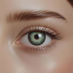 Green Colored Contact Lenses – Glamji LuxeShine (1-Year)