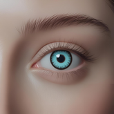 Turquoise Colored Contact Lenses – Glamji LuxeShine (1-Year)