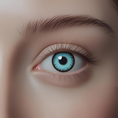 Turquoise Colored Contact Lenses – Glamji LuxeShine (1-Year)