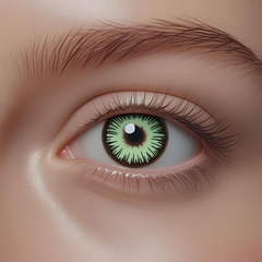Gemstone Green Colored Contact Lenses – Glamji LuxeShine (1-Year)